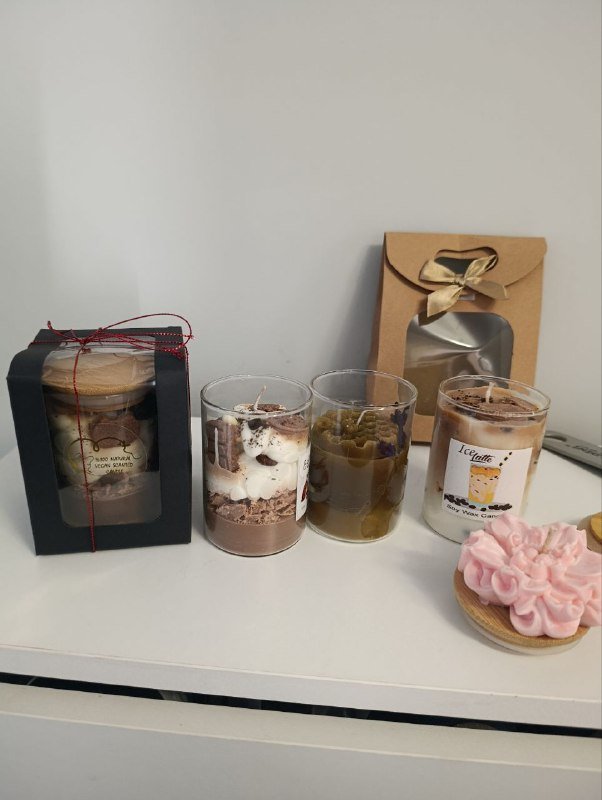 Свечи из натурального соевого и пчелиного воска с ароматами