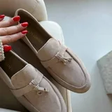 Брюки-палаццо ZARA, юбка-шорты ZARA, лоферы, кардиган Hugo Boss 7