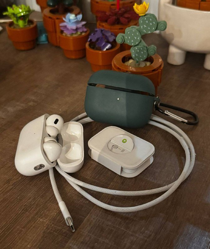 Airpods Pro 2 поколение, оригинальный кабель, амбушюры, чехол 2