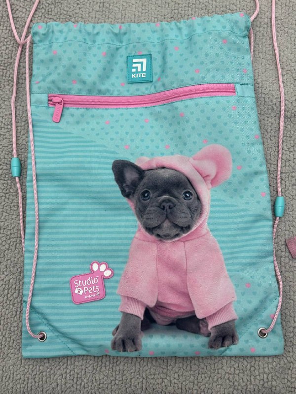 Рюкзак детский с собакой и мешок 3