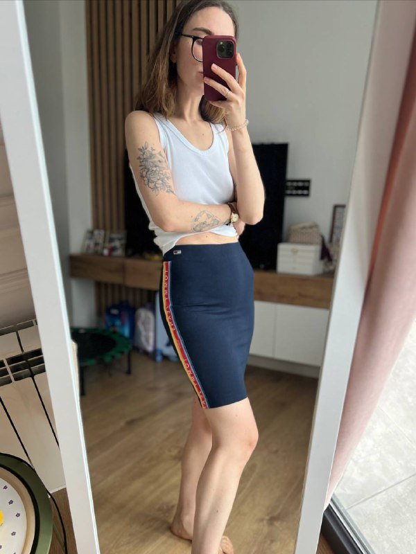 Спортивная трикотажная юбка Tommy Jeans XS