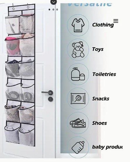 Органайзеры для хранения 12-карманный, многофункциональный и с прищепками 2