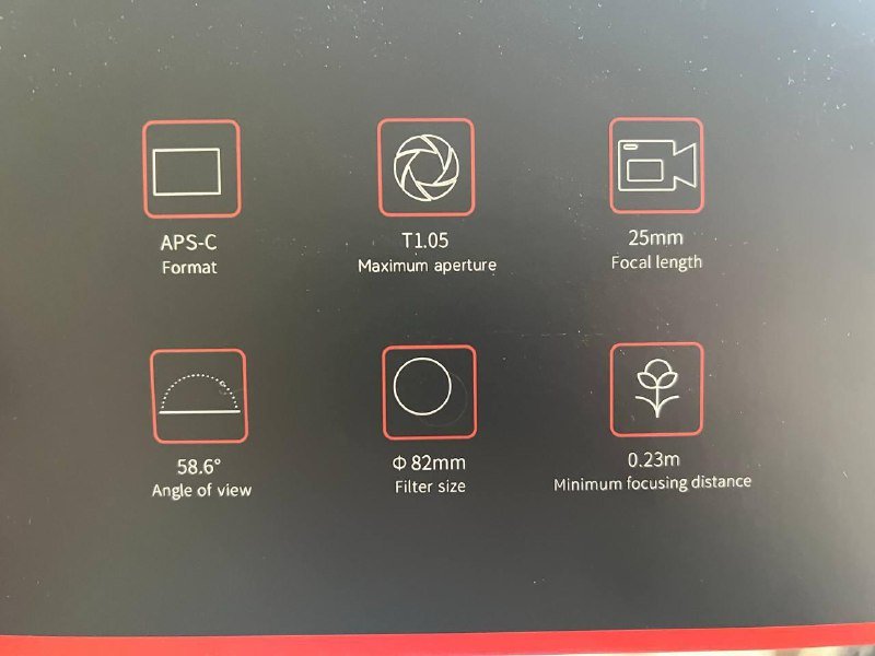 Оптика Fuji X Mount 25мм 7Artisans VISION T1.05