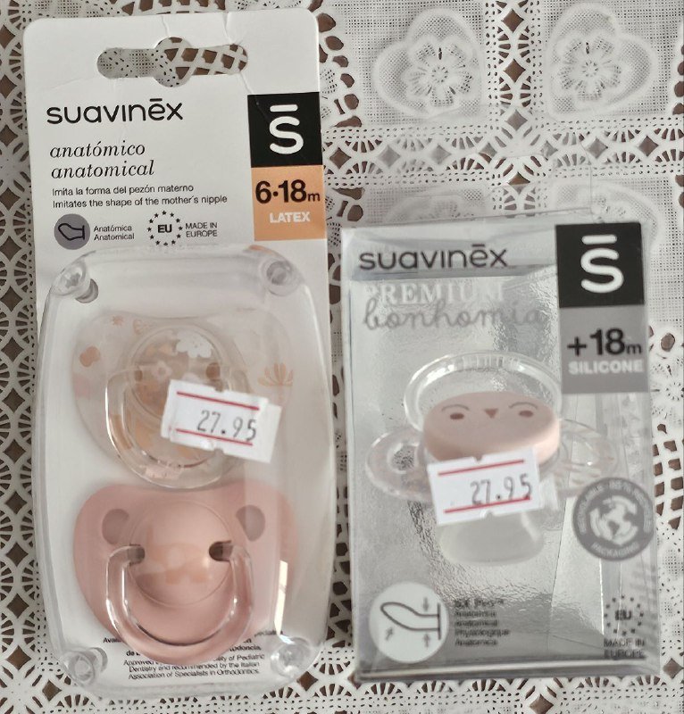Детские соски Suavinex 6-18 месяцев и 18+ месяцев