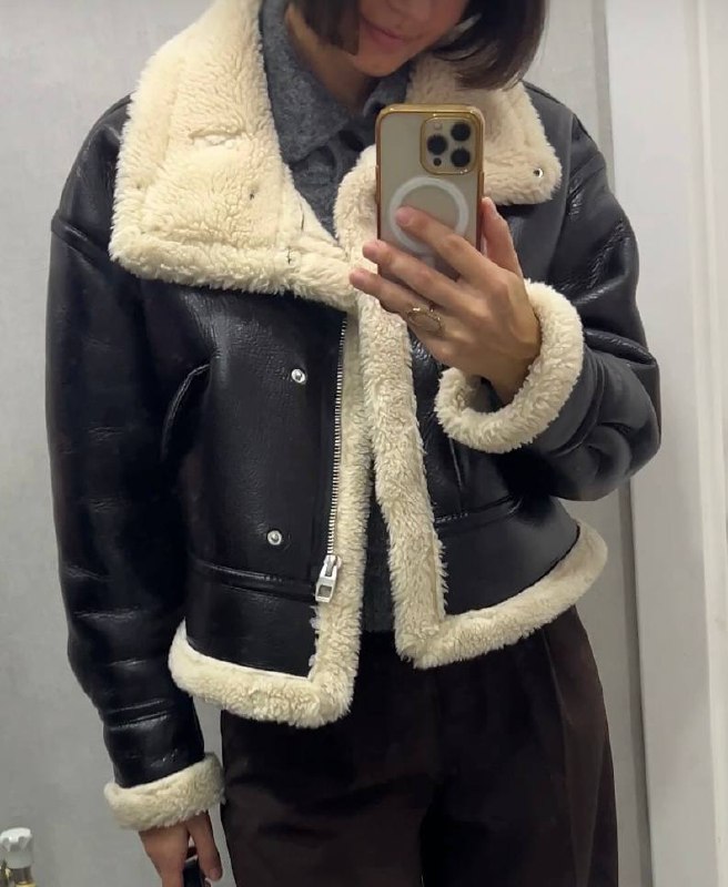 Дубленка Zara, сапожки Zara, дубленка Jack&Jones 4