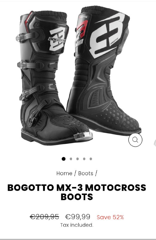 Ботинки мотокросс Bogotto MX-3, размер 47
