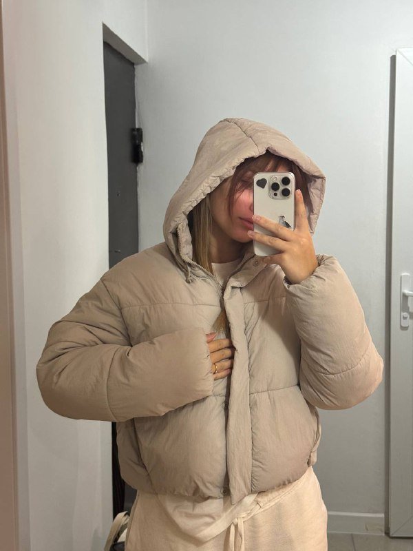 куртка Zara размер S теплая серая 2