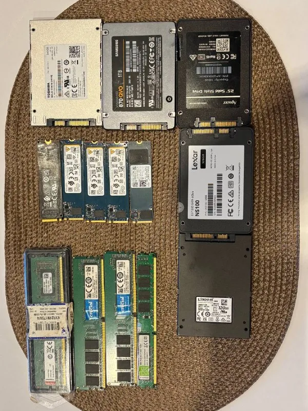 SSD, RAM, SSD M2 1