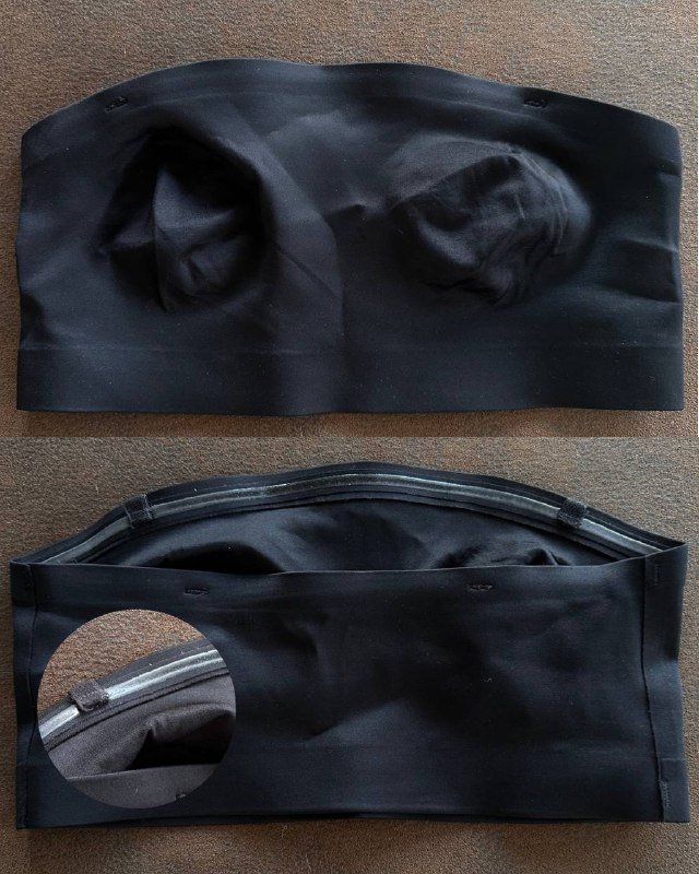 Топ-бандо, велосипедки, кроп-топ с длинным рукавом XS-S 2