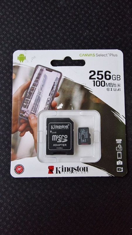 Карта памяти Kingston React Select Plus SD 256 ГБ