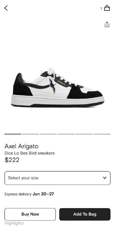 Кроссовки Axel Arigato размер 43, US10 3