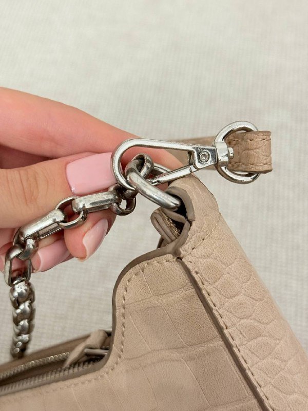 Сумка MANGO бежевая с цепочкой 4