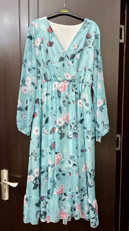 Платье с принтом, голубое платье, джинсовые шорты, босоножки, сумки, сарафан 10