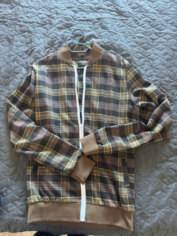 Мужской спортивный костюм клетчатый L 4