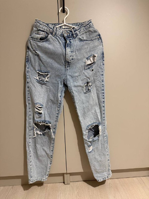 Юбка, комплект рубашка и шорты, рваные джинсы 4