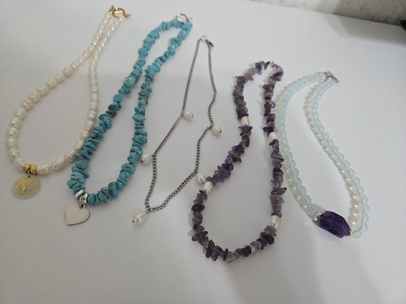 Браслеты, ожерелья, серьги из натуральных камней 8