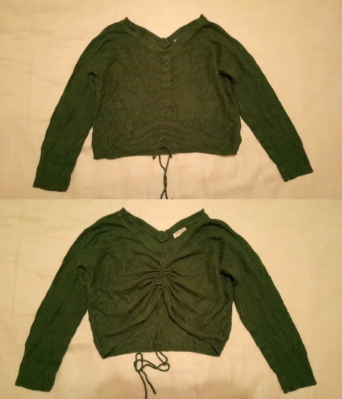 Тонкий вязаный свитер Full Circle Trends болотно-зеленый