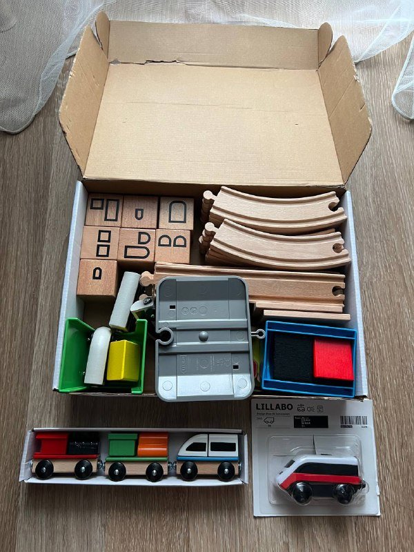 Железная дорога IKEA Lillabo с паровозиками и локомотивом 2