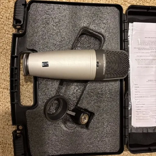 Студийный микрофон Samson, акустическая гитара WBK, звуковая карта W200