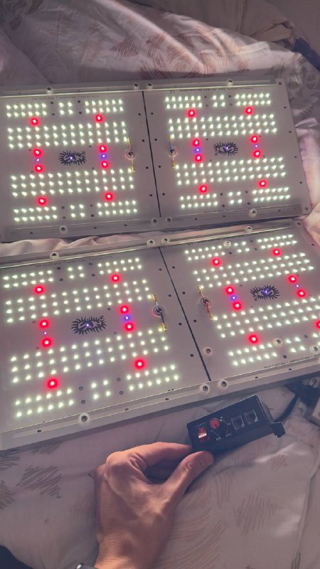 Гроу свет 260W с диммером и подвесами
