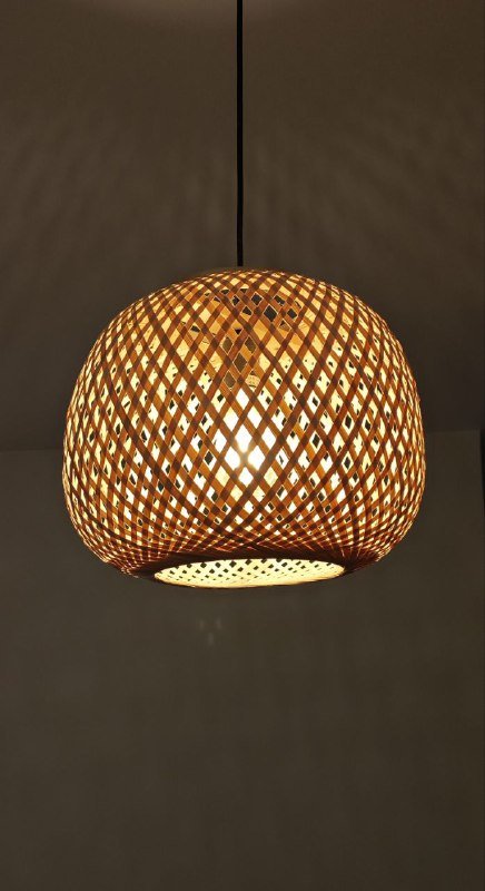 Плетёная люстра с лампой Е27 3