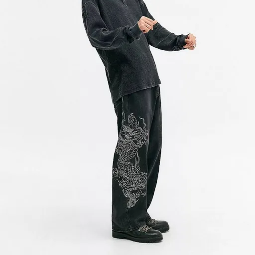 Ed Hardy x Urban Outfitters Dragon Embroidered Jeans