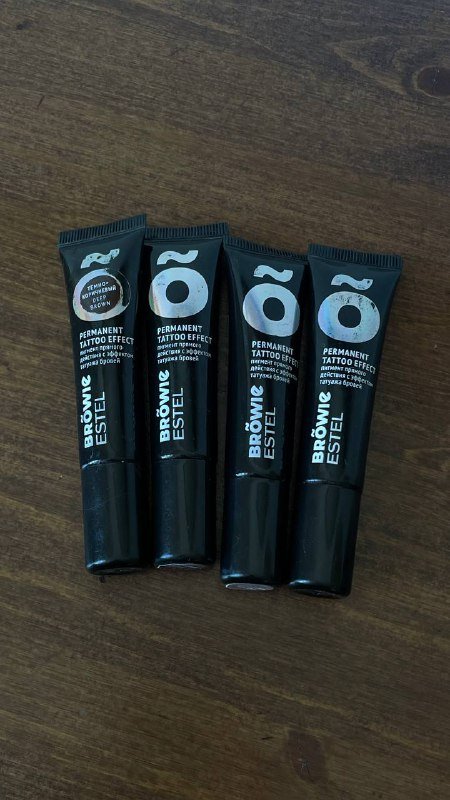 Пасты контурные для разметки бровей, пигменты, подставки, кисти, стаканчики 2