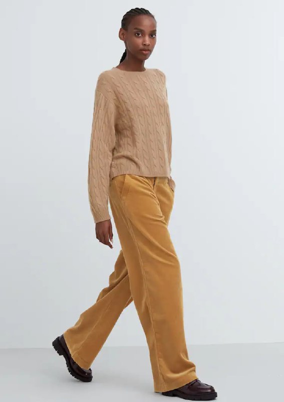 Женский костюм: вельветовый пиджак и брюки UNIQLO 6