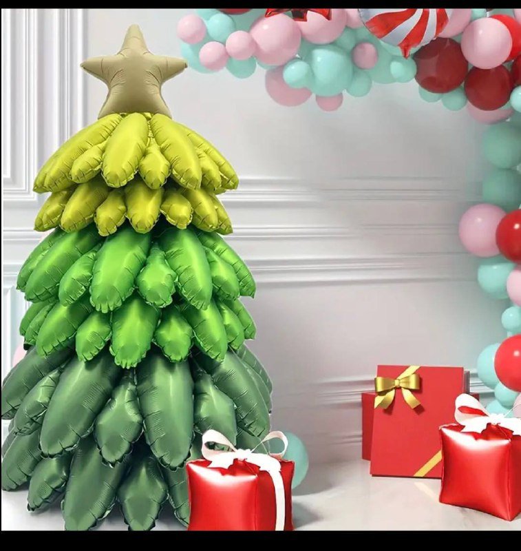 Набор для создания рождественской елки из воздушных шаров со звездой