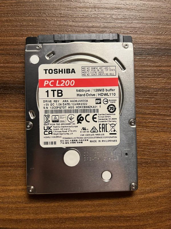Жесткий диск Toshiba L200 1TB