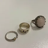 Кошелек Mango, крем, серебряные кольца 3