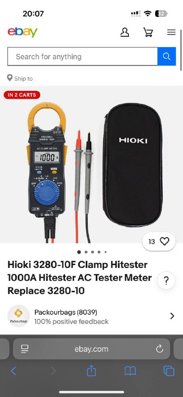 Токоизмерительные клещи Hioki 3280-10F 2