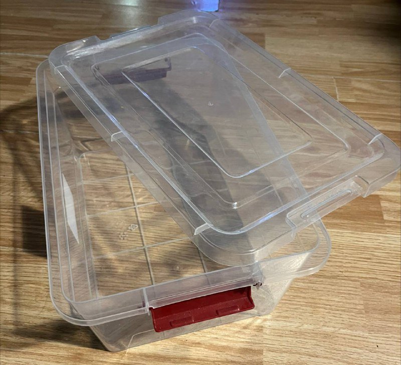 Прозрачные пластиковые контейнеры для хранения с крышкой и замком 2