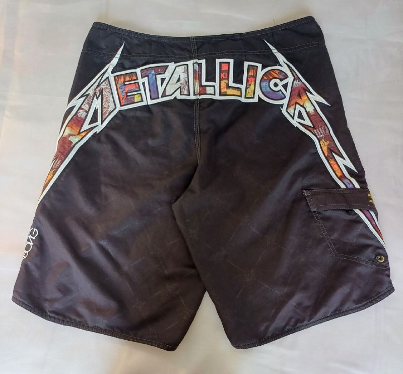 Billabong Metallica shorts, Size L 5