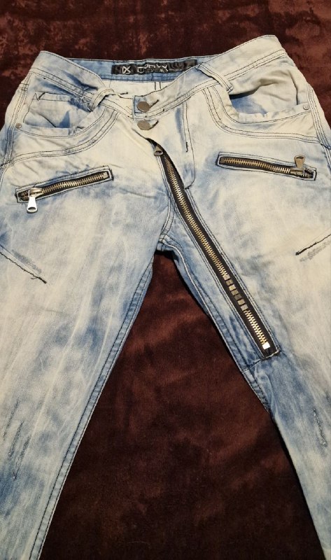 Оригинальные джинсы со змейками 2