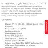 Монитор ASUS TUF Gaming 24" 2