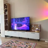 Розовый ковёр с цветами 100х150 1