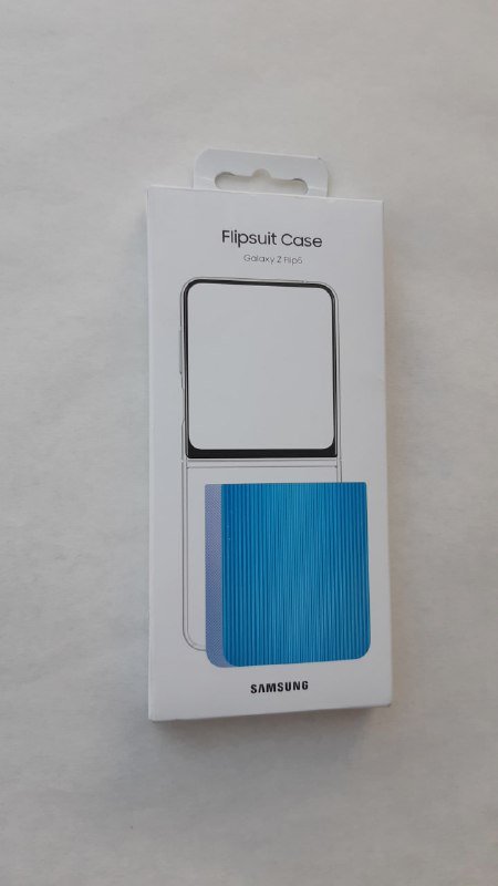 Чехол Samsung Z Flip5 FlipSuit Case голубая пластина
