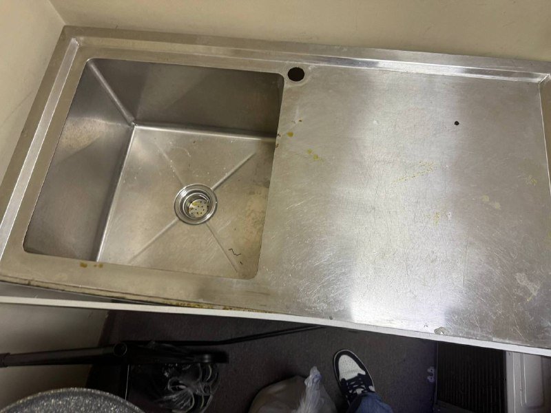 Мойка нержавеющая с рабочей зоной