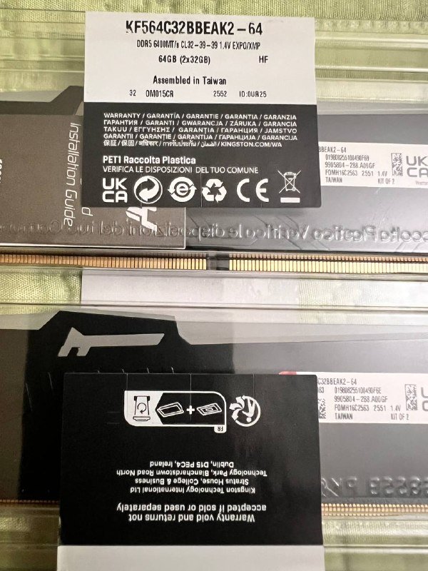 Kingston Fury Beast RGB 64GB DDR5 память 4