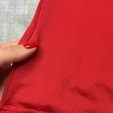 Красный топ с пушком 4