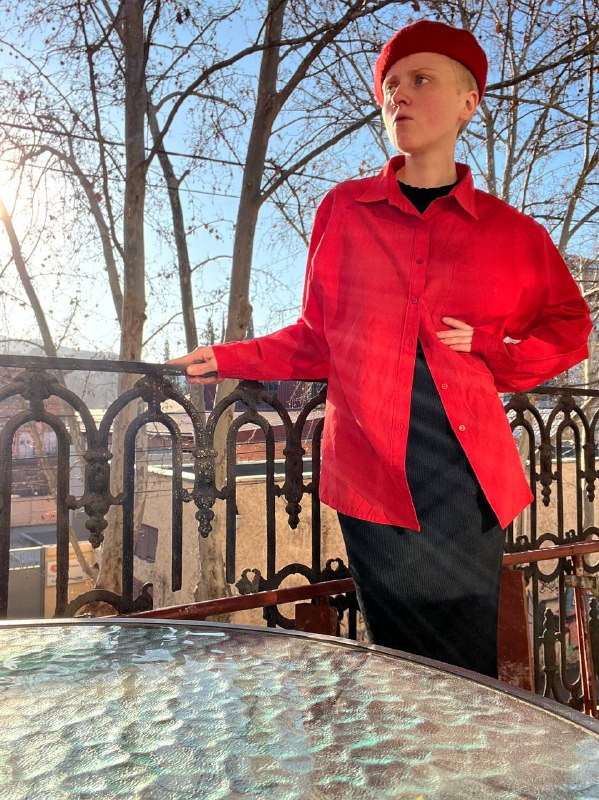 Кофта розовая, Рубашка в азиатском стиле, Рубашка красная, Плащ под змею, Полупрозрачная рубашка, Джинсы-кюлоты 5