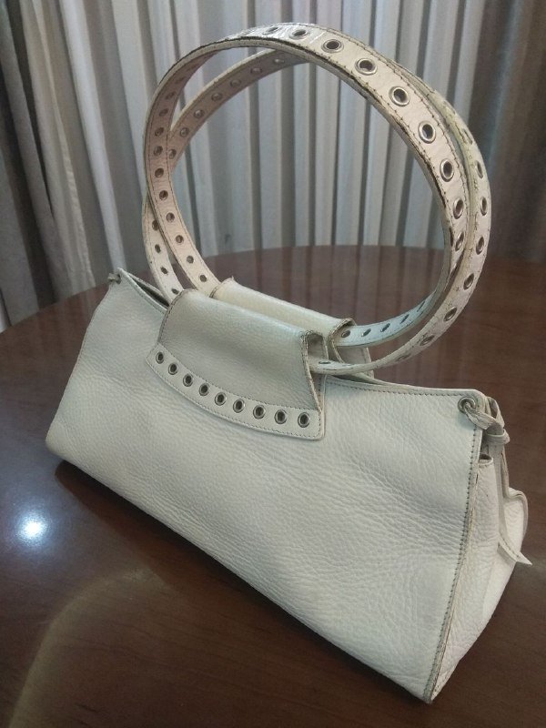 Женская белая сумка из свиной кожи Giorgio