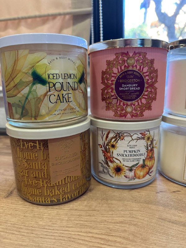 Свечки Bath and Body Works с тремя фитилями 2