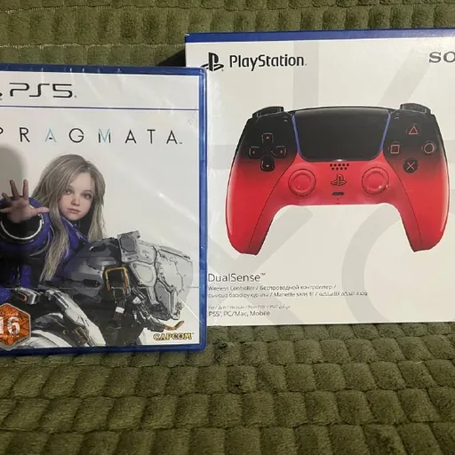Pragmata PS5 диск, DualSense контроллер