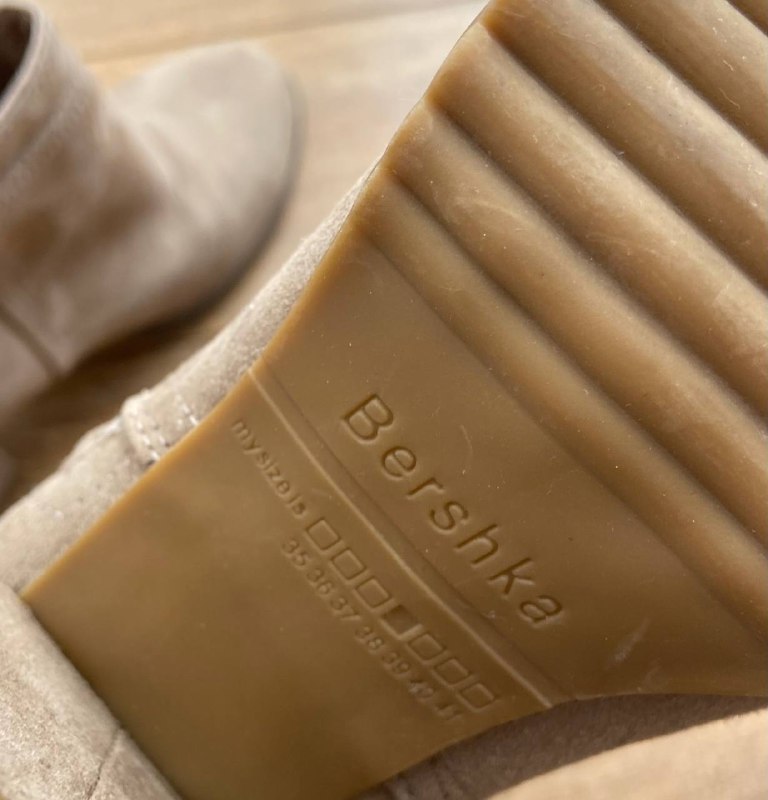 Ботильоны Bershka из искусственной замши 3