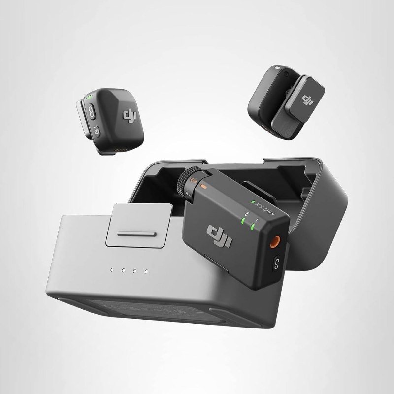 DJI Mic Mini с двумя передатчиками и зарядным кейсом 1
