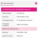 телевизор The FOX 43WOS620D 43-inch Smart LED 4K 3