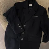 Women’s dark blue wool blazer Alba Moda 4