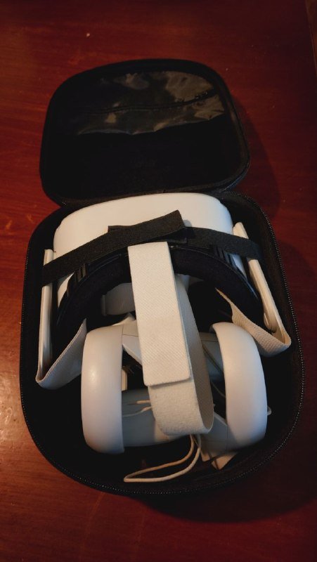 Meta Quest 2 VR headset with case